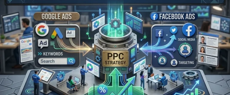 PPC Advertising Strategy Complete Guide to Google Ads, Facebook Ads & ROI PPC Advertising Strategy Complete Guide to Google Ads, Facebook Ads & ROI