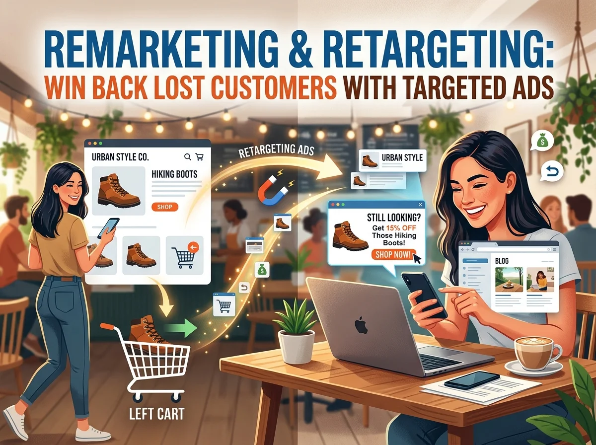 Remarketing & Retargeting Win Back Lost Customers With Targeted Ads