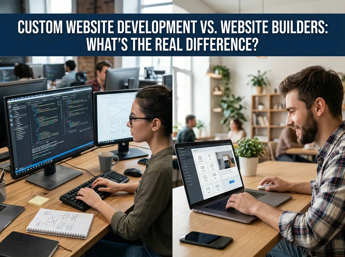 Custom Website Development vs. Website Builders What’s the Real Difference