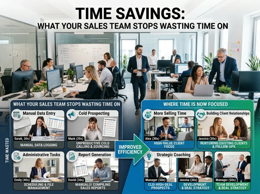 Time Savings What Your Sales Team Stops Wasting Time On