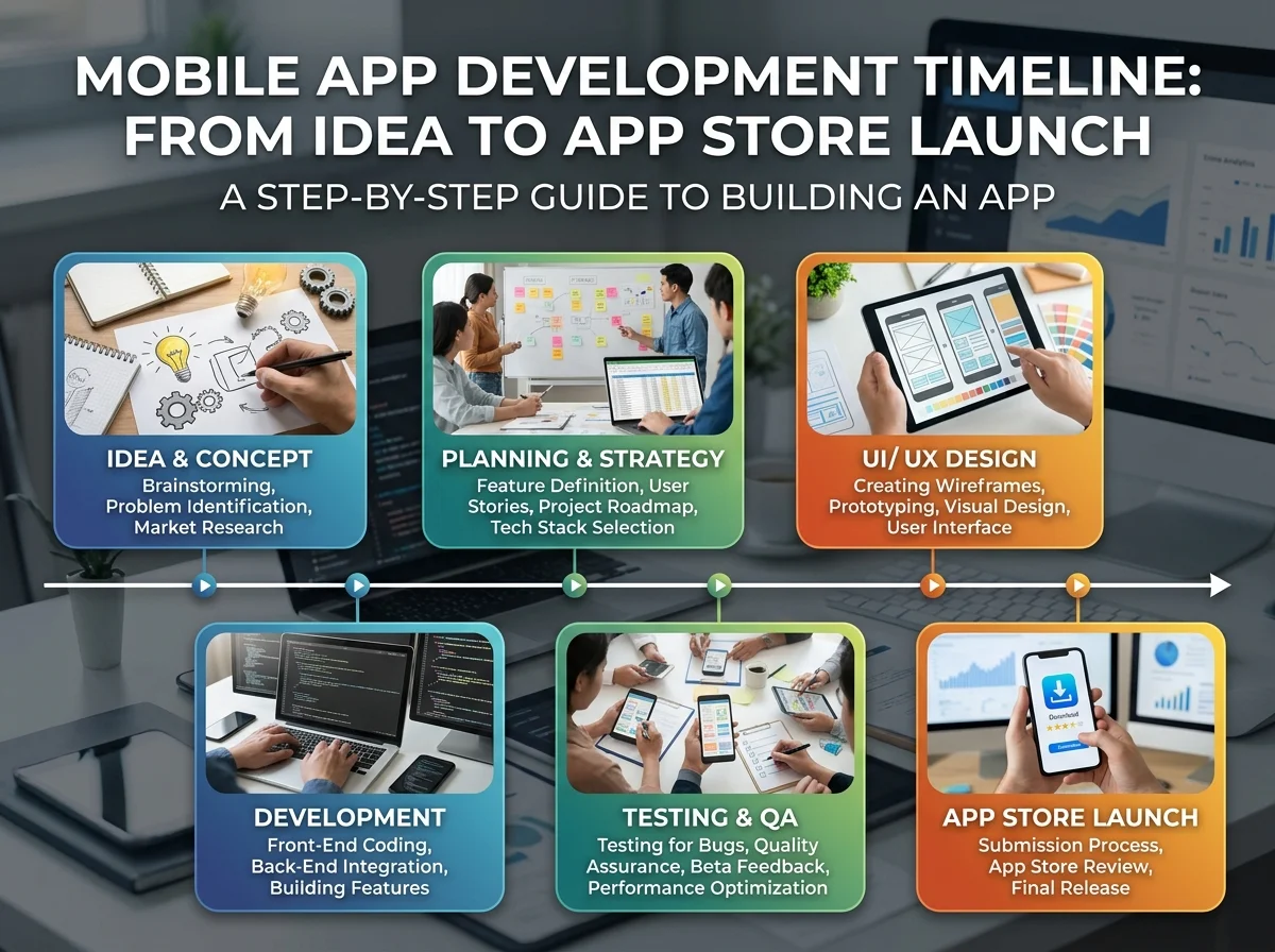 Mobile App Development Timeline From Idea to App Store Launch