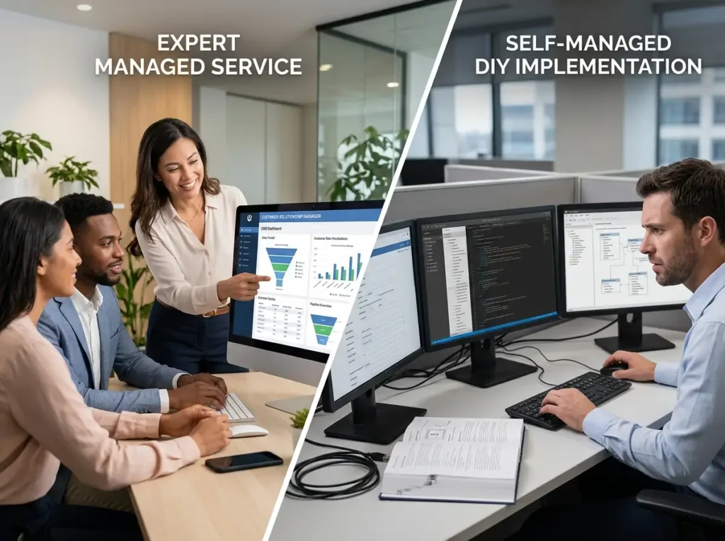 CRM Provider vs. Buying CRM Software Yourself