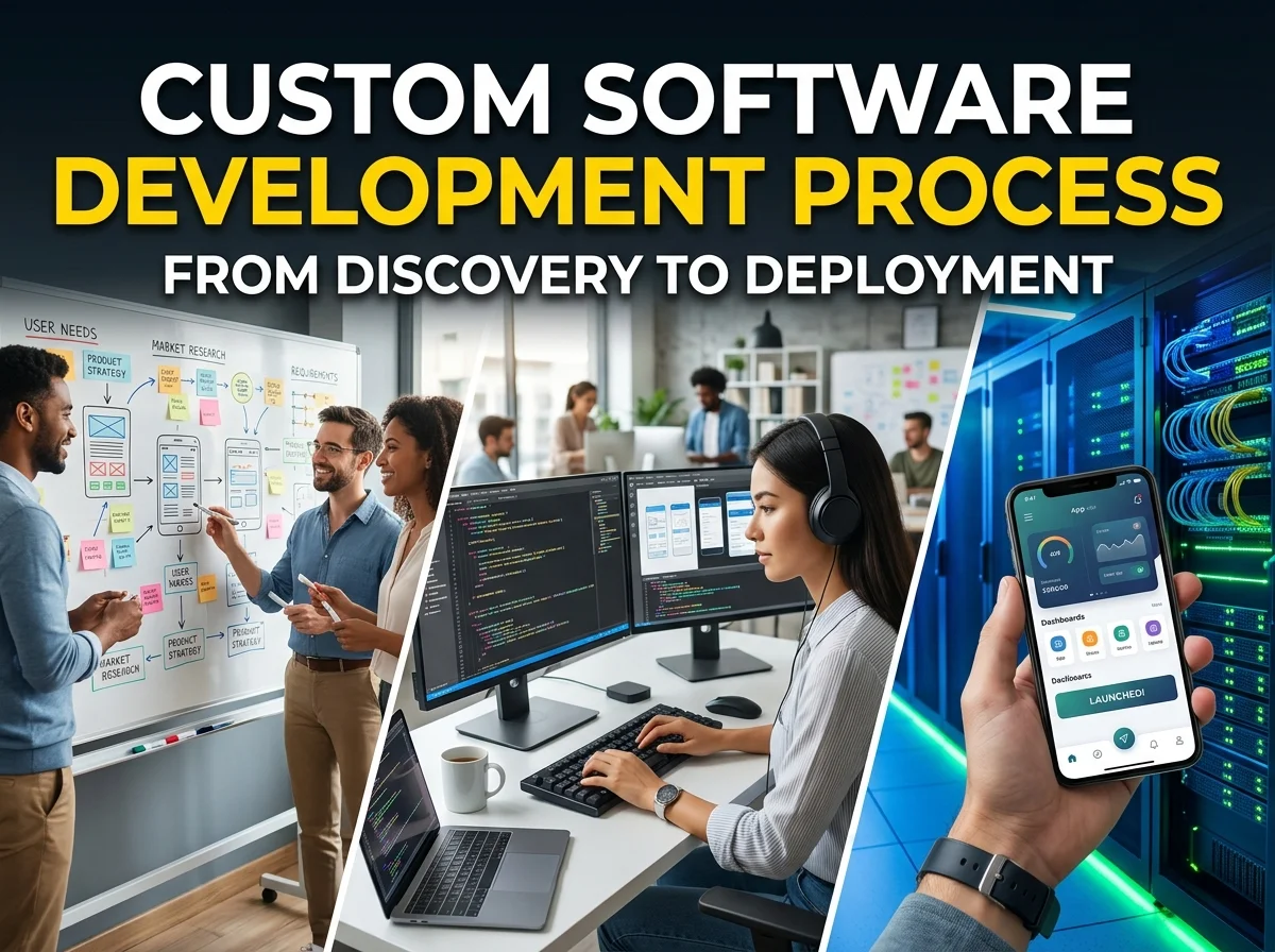 Custom Software Development Process From Discovery to Deployment